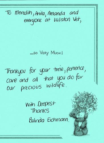 wildlife note